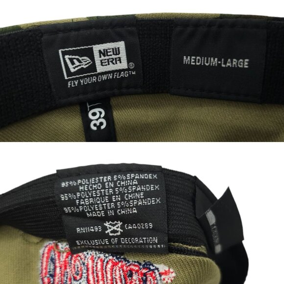 New Era 39Thirty Ole Miss Cap Stretch Flex M/L 3D Embroidered Logo Camo Baseball - Picture 8 of 13